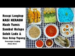 Inshaallah boleh hilang sikit rasa rindu pada masakan emak kat kampung tu. Resepi Nasi Kerabu Kelantan Golectures Online Lectures