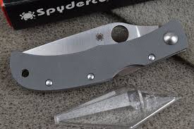 Spyderco Baby Jess Horn Gray G 10 Knives N Tools En