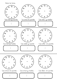 Fichas De Primaria Trabajar Las Horas Escuela En La Nube Matematicas Primero De Primaria Fichas De Matematicas Matematicas Tercero De Primaria