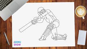 The man of the match title is usually awarded to the player whose contribution is seen as the most critical in winning the game. How To Draw A Cricket Player Youtube