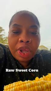 Why I didn't know you could eat this uncooked and it taste so good  #sweetcorn #rawfoods #healthyliving #rawvegan