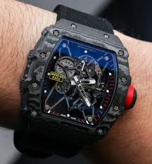 Die qualitativsten nadal uhren analysiert. Richard Mille Rm 35 01 Rafael Nadal Ntpt Carbon Watch Hands On Page 2 Of 2 Ablogtowatch Richard Mille Watches Stylish Watches Men Fancy Watches