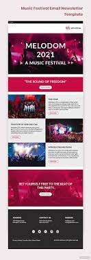 When you send an email via smtp, email is sent from the mail server rather than the web hosting server. Music Festival Email Newsletter Template Free Outlook Html5 Psd Template Net Newsletter Template Free Newsletter Templates Email Newsletter Template