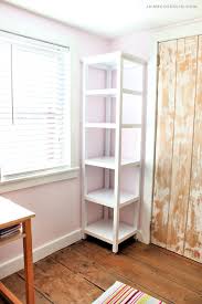 And when down, it hides the toys. Diy Tower Shelf Jaime Costiglio