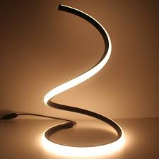 Maybe you would like to learn more about one of these? Skyeyarc Spiral Led Table Lamp Curved Led Desk Lamp Contemporary Minimalist Lighting Design Wa Minimalist Lighting Design Led Table Lamp Minimalist Lighting