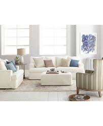 Grey sofa & couch slipcovers : Furniture Brenalee Performance Fabric Slipcover Sofa Collection Reviews Furniture Macy S