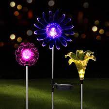 The top 18 best solar power fairy lights for outdoor and indoor use in your garden or home and their reviews. Outdoor Solar Garden Lights 3 Pack Solar Powered Garden Stake Lights With A Purple Led Light Stake Multi Color Changing Led Solar Stake Lights For Garden Patio Backyard Walmart Canada