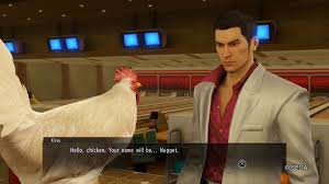 Screenshot Went Bowling In Yakuza 0 Won A Chicken We Talked A Bit Playstation4 Ps4 Sony Videogames Playsta Funny Games Stuff And Thangs Animal Quotes