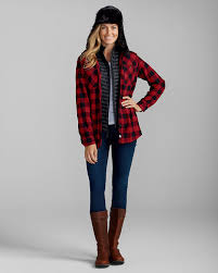 Women S Stine S Favorite Flannel Hooded Shirt Jacket Hooded Shirt Shirt Jacket Clothes For Women