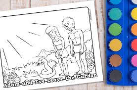 The spruce / kelly miller halloween coloring pages can be fun for younger kids, older kids, and even adults. Adam And Leave Printable Coloring Sheet Ministryark