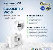 Máy bơm nước thải chuyên dụng cho nhà vệ sinh Grundfos Sololift2 WC - 3 - Ánh Dương VINA