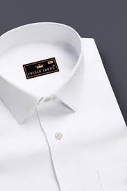 Bright White Formal/Casual Plain-solid Premium Linen Shirt For Men