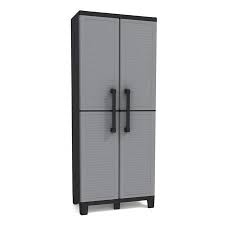 Keter Space Winner Resin Storage Plastic Utility Cabinet 15 X 27 4 Adjustable Shelves Walmart Com Utility Cabinets Tall Cabinet Storage Garage Storage Cabinets