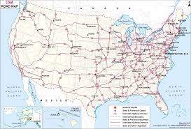 Interactive Interstate Highway Map Map Of Us Interstate System Highway Map New Us Map With Major 2000 X 1354 Pixels Usa Road Map Driving Maps Tourist Map