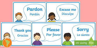 How to say excuse me in spanish in every situation — without sounding stuffy or boring. Good Manners Vocabulary Display Posters English Spanish Good Manners