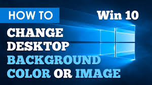 Although windows 10 picks up an accent color from the desktop background (desktop wallpaper) with default settings, the accent color appears neither follow the directions mentioned in one of the given below methods to show color on start, taskbar and action center, and then change the color of the. How To Change Desktop Background Color Background Image Wallpaper In Windows 10 Youtube