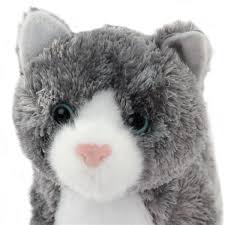 Manhattan toy loki leopard stuffed animal cat with magnetic front paws and magnetic mouse toy. Scatter The Little Plush Gray Cat By Douglas At Stuffed Safari