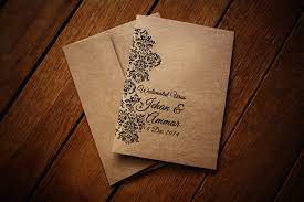 Full colour printing, back and front. Diy Kad Kahwin Dengan Kertas Kraft Ayue Idris