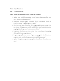 Tl beberapa soal jawabannya salah. Pertanyaan Gadai Syariah