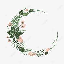 Round Frame Of Tropical Leaves And Flowers Tropical Leaf Frame Png And Vector With Transparent Background For Free Download Di 2021 Bingkai Bunga Poster Bunga Bunga