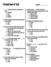 This Work Page Has 17 Multiple Choice Or True False Questions For Students To Answer About Properties Of S In 2021 What Is Property Earth Science Lessons Types Of Soil