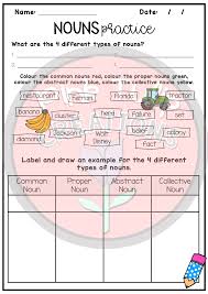 Nouns Bundle Includes 11 Worksheets To Help Students When Recognizing And Differentiating Between The 4 Different Type Nouns Worksheet Nouns Nouns And Pronouns