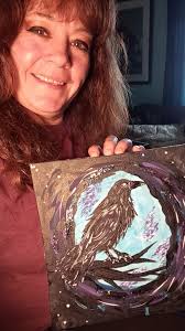 Painted Washington Crossing from old postcard