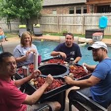Crawfish Boil Table Top Crawfish Boil Crawfish Summer Recipes Dinner