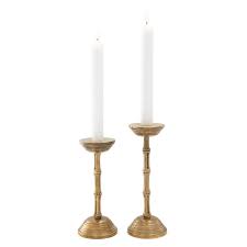 It's also a great way to turn a regular dinner into a date night (wink wink). Gallons Vintage Brass Candle Holder Set Of 2 Shop Now