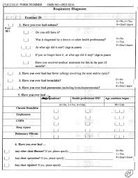 Image result for Lung Function Questionnaire