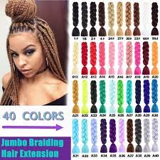 There are literally hundreds of braid ideas for black hair: 24 Kanekalon Jumbo Braid Hair Crotchet Braids Pure Color Braiding Hair Extension 100g Pack 5 Packs Wish