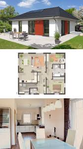 Bungalow Haus Massiv Mit Walmdach Architektur 3 Zimmer Grundriss Quadratisch 90 Qm Wahlweise Mit Keller Grundriss Bungalow Architektur Haus Design Walmdach
