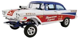 'jail bait ii' 57 chevy gasser #2. Acme Diecast A1807007 1 18 Scale 1957 Chevrolet Bel Air Gasser American Express Diecast Model Summit Racing