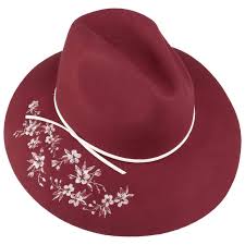 Beautiful dimensional flowers are #embroidered onto this classic crochet hat to create a romantic accessory for chilly days. Floppy Hat With Floral Pattern By Lierys 103 95