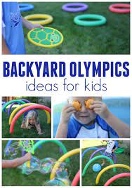 There are so many amazing aspects of the olympic games to share with our children, from the history behind the games to watching the 16 days of competition. 4 Awesome Backyard Olympics Ideas For Kids Melissa Doug Blog Olympic Idea Kids Olympics Olympic Games For Kids