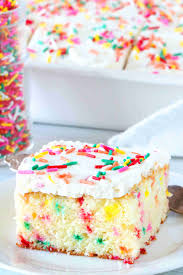 Homemade Funfetti Cake Recipe Recipe In 2020 Funfetti Cake Cake Birthday Cake Mix