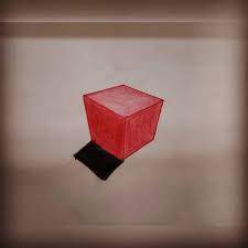 Pencil Sketch For Beginners Pencil Shading Shadow Cube Colured Shape Beginners Tryitout Shapes Pencil Sketch Shadow
