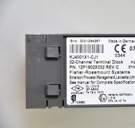 EMERSON 12P1902X032, KJ4001X1-CJ1, 32 channel terminal block - MINT CONDITION :