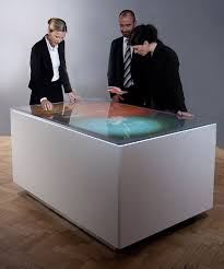 Interactive Exhibition Scenography Struktable Interactive Table Top With Multi Touch Display Strukt Interactive Table Digital Signage Interactive Design