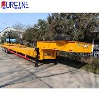 3 Axle Excavator Transport Truck Trailer 50 Ton Low Bed Semi Trailer