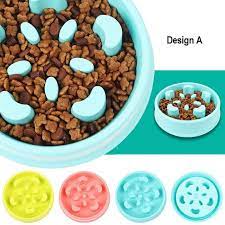 Slow Feeder Bowl Anti Gulping Dog Slower Food Feeding Dishes Stop Bloat From Eating Too Fast Cat Food Bowl Dog Food Recipes Dog Food Container