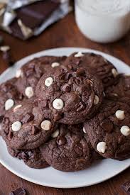 Triple Chocolate Cookies Life Made Simple Recipe Chocolate Cookies Triple Chocolate Cookies Chocolate Cookie Recipes