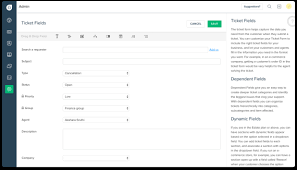 The hr ticket page appears when the user opens an hr request from the requests page in the portal. Online Ticketing System For Customer Support Freshdesk