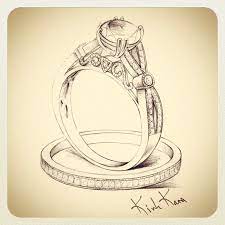 Kirk Kara Engagement Rings Genesis Diamonds Jewellery Design Sketches Ring Sketch Jewelry Drawing