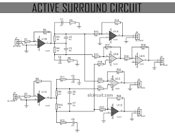 Active Surround Sound Circuit Circuit Diagram Circuit Surround Sound