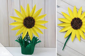 Sonnenblume Basteln Aus Papier Vorlage Zum Ausdrucken Talu De In 2020 Sonnenblume Basteln Blumenschablone Blumen Schablone