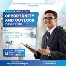 Check spelling or type a new query. Binus Business School Join Us In The Executive Briefing Cfa Opportunity And Outlook Post Covid 19 By Binus Business School Executive Education This Event Will Be Held On Thursday 14 May
