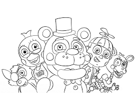 This listing is for 7 fnaf coloring pages (some are shown in the photos). Five Nights At Freddy S Coloring Pages Collection Whitesbelfast Com