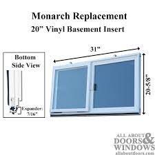 4.5 out of 5 stars 1,024. Monarch Replacement Basement Window Insulated Basement Sliding Window