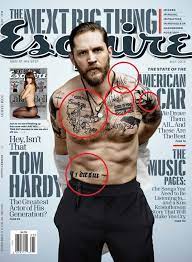 The Meaning Behind Each Of Tom Hardy S Many Tattoos Ladbible Tom Hardy Hardy Lad Bible